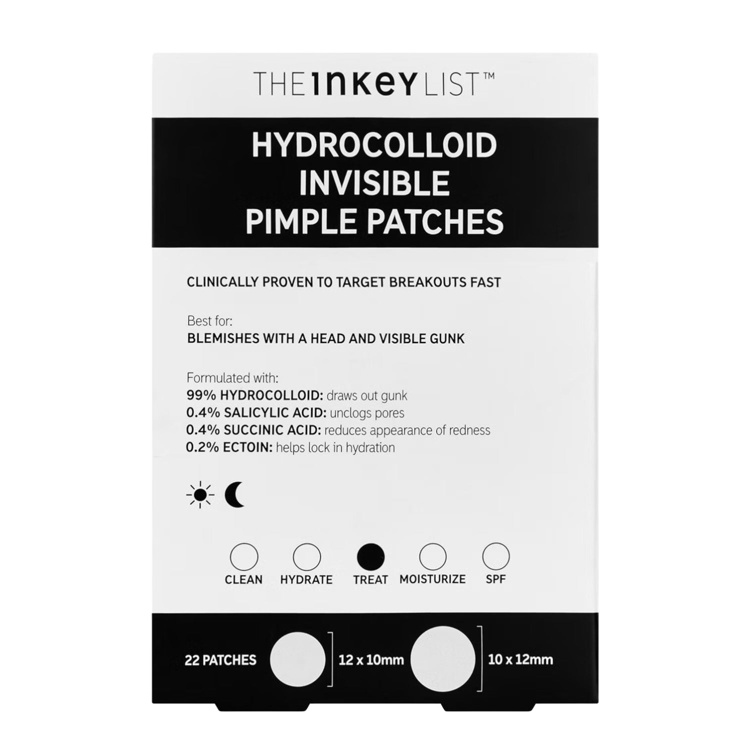 The Inkey List | Hydrocolloid Invisible Pimple Patches