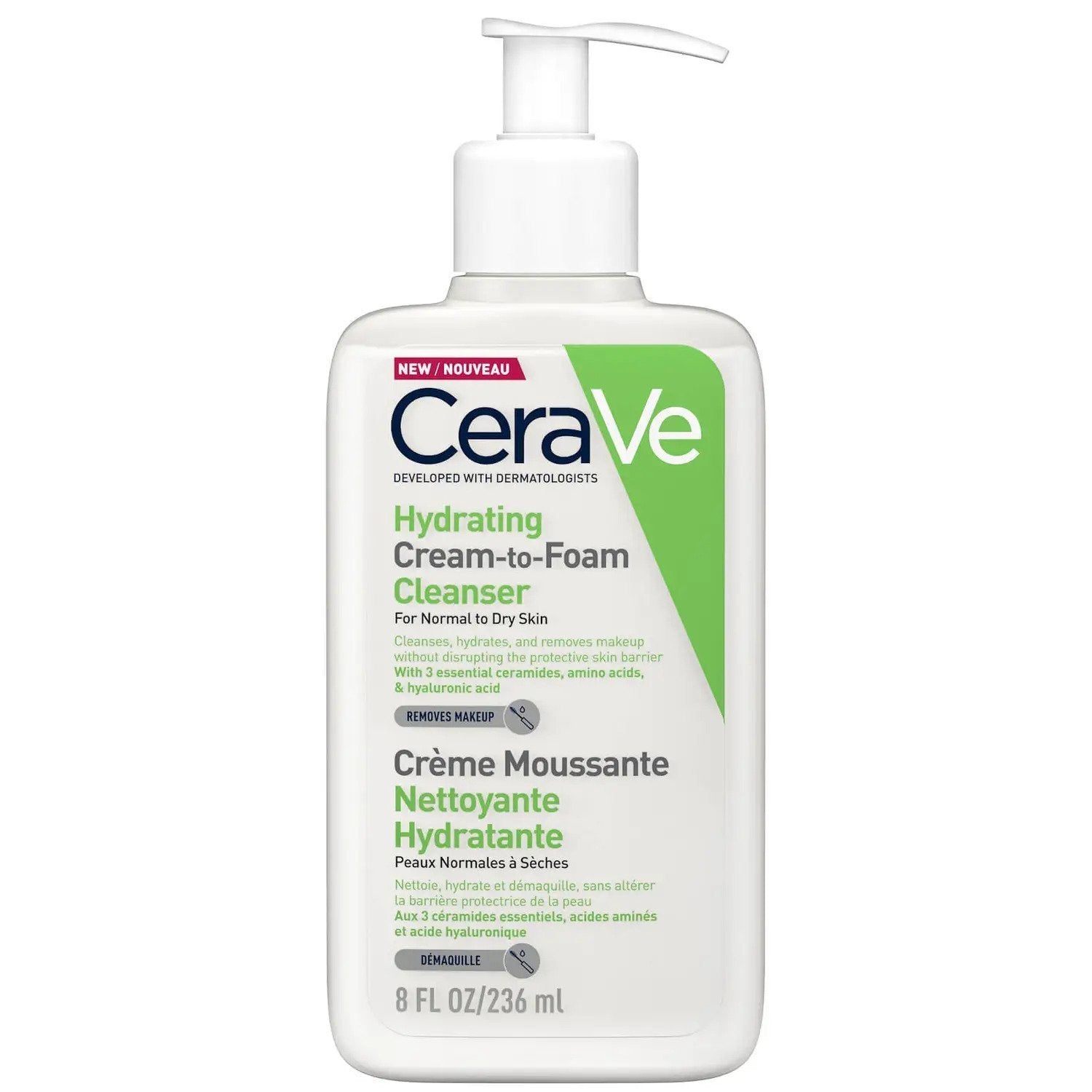 CeraVe CeraVe | Hydrating Cream-to-Foam Cleanser | 236ml - SkinShop