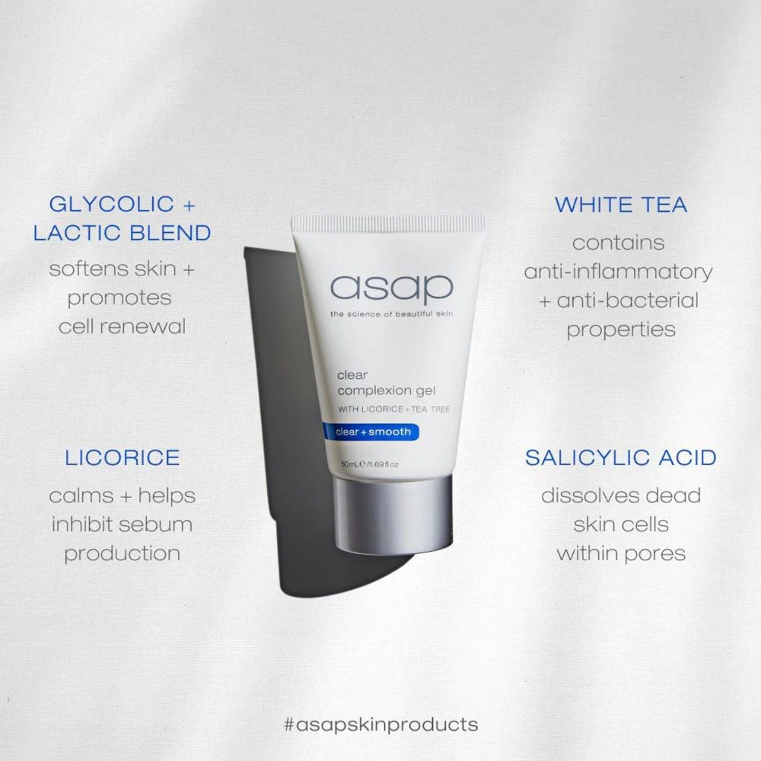 asap asap | Clear Complexion Gel | 50ml - SkinShop