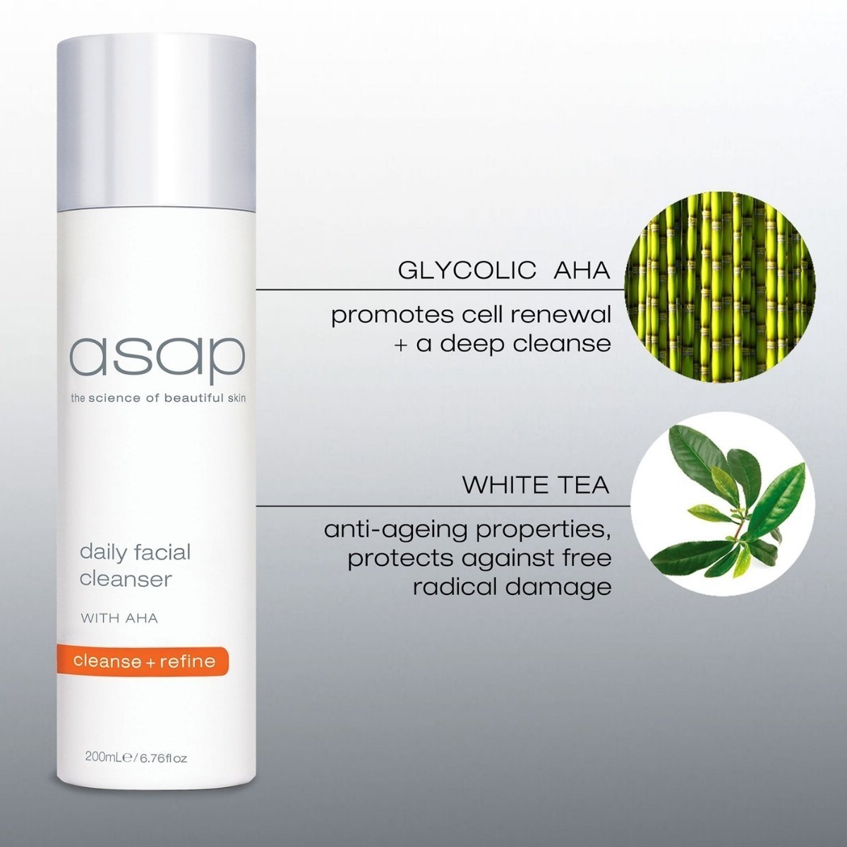 asap asap | Daily Facial Cleanser | 200ml - SkinShop