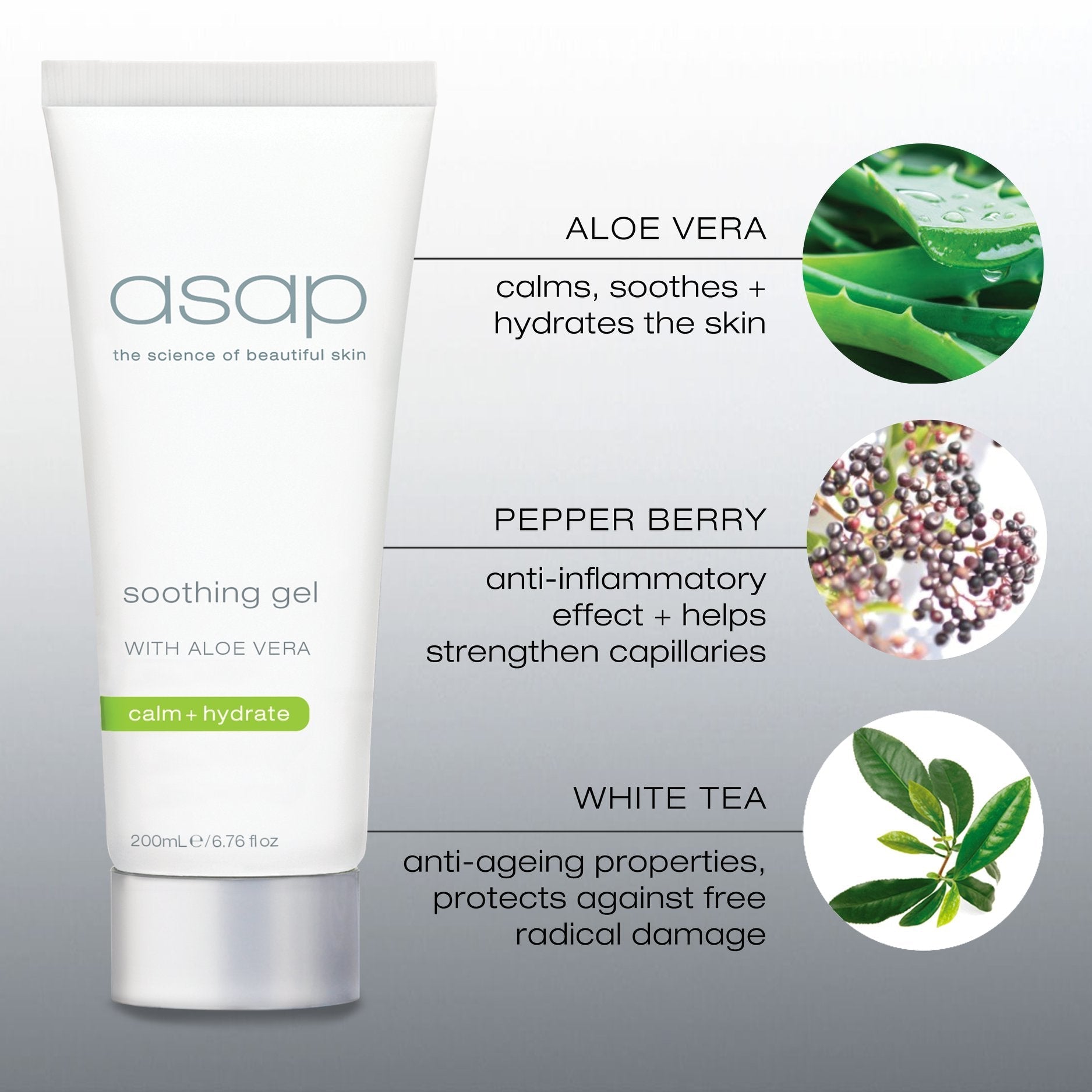 asap asap | Soothing Gel | 200ml - SkinShop