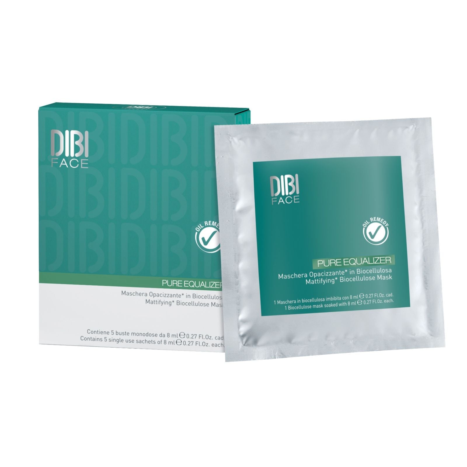 DIBI Milano DIBI Milano | Pure Equalizer Biocellulose Mattifying Mask | 5x8ml - SkinShop