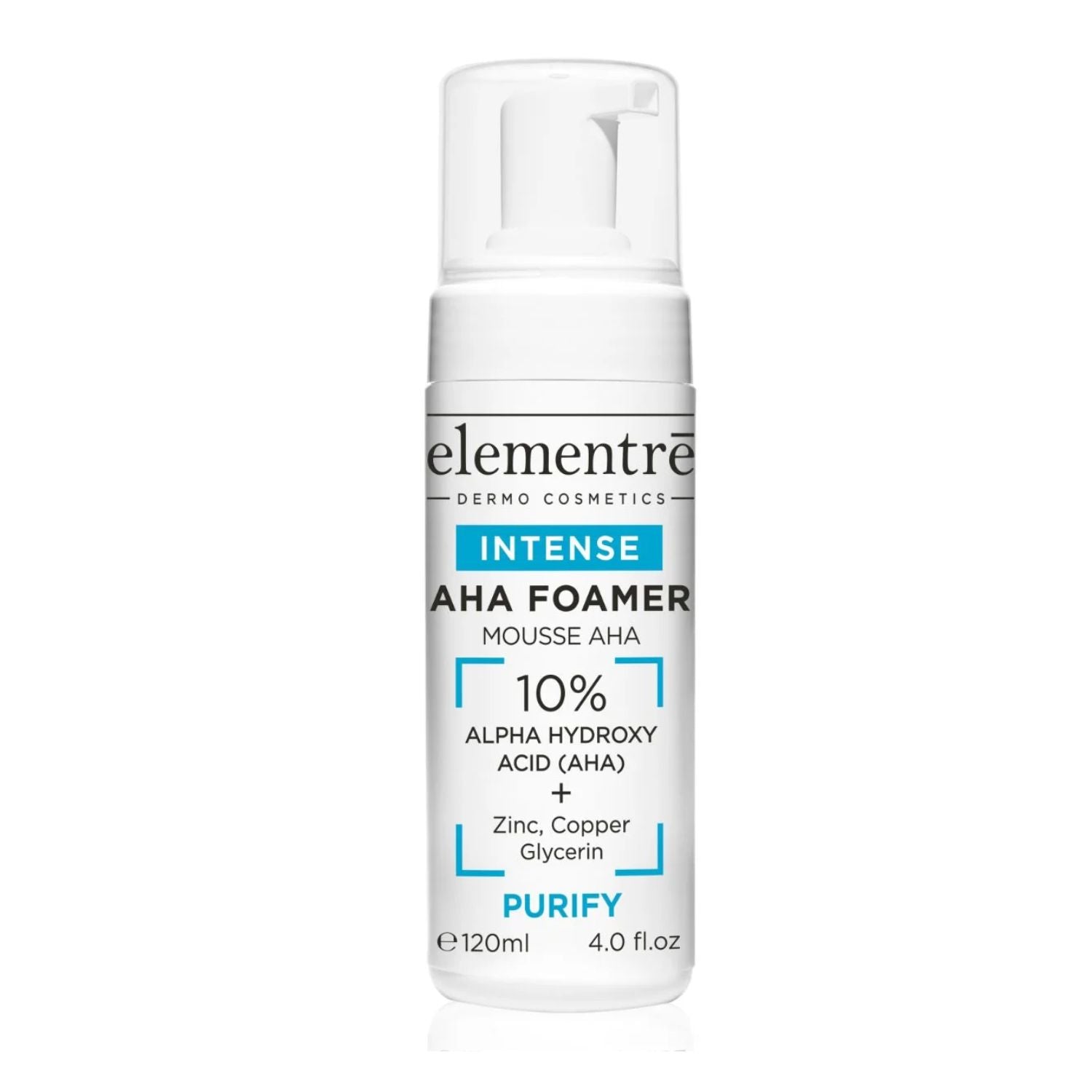 Elementre Dermo Cosmetics Elementre | 10% AHA Foamer Intense Exfoliating Cleanser | 120ml - SkinShop