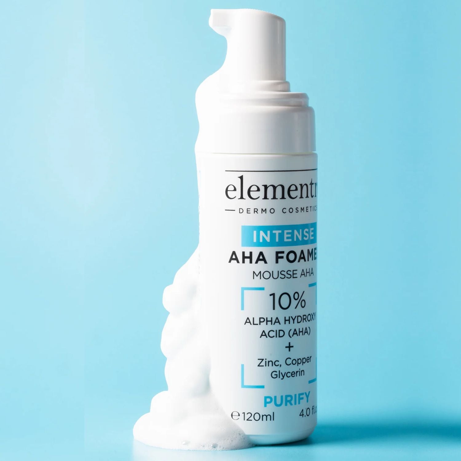 Elementre Dermo Cosmetics Elementre | 10% AHA Foamer Intense Exfoliating Cleanser | 120ml - SkinShop