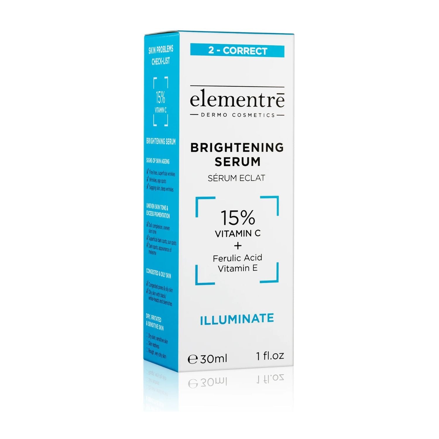 Elementre Dermo Cosmetics Elementre | 15% Vitamin C Complex Brightening Serum | 30ml - SkinShop