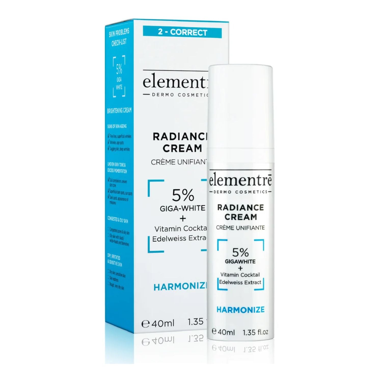 Elementre Dermo Cosmetics Elementre | 5% Giga White Radiance Cream | 40ml - SkinShop