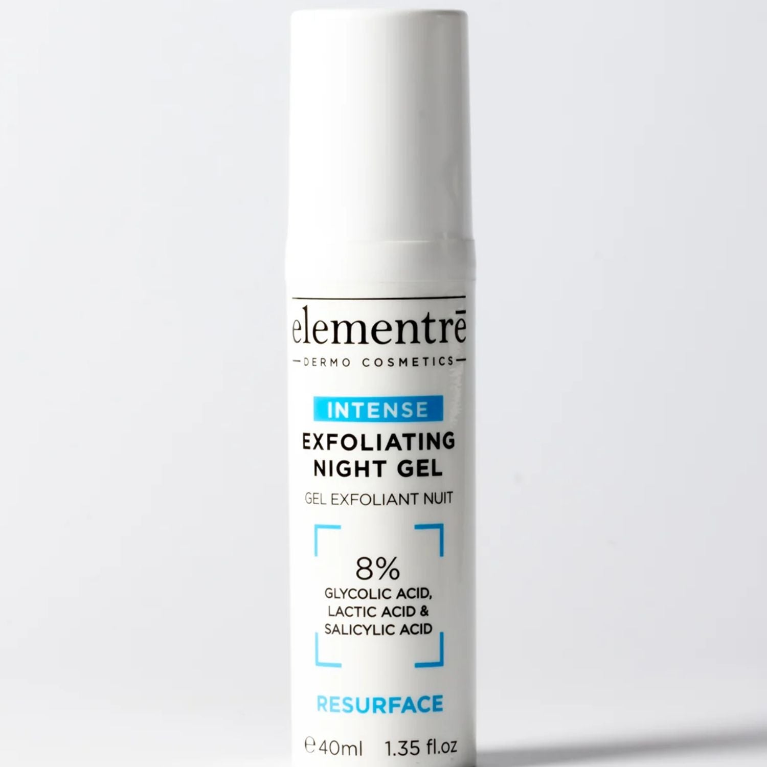 Elementre Dermo Cosmetics Elementre | 8% Glycolic Lactic Salicylic Acids Intense Exfoliating Night Gel | 40ml - SkinShop