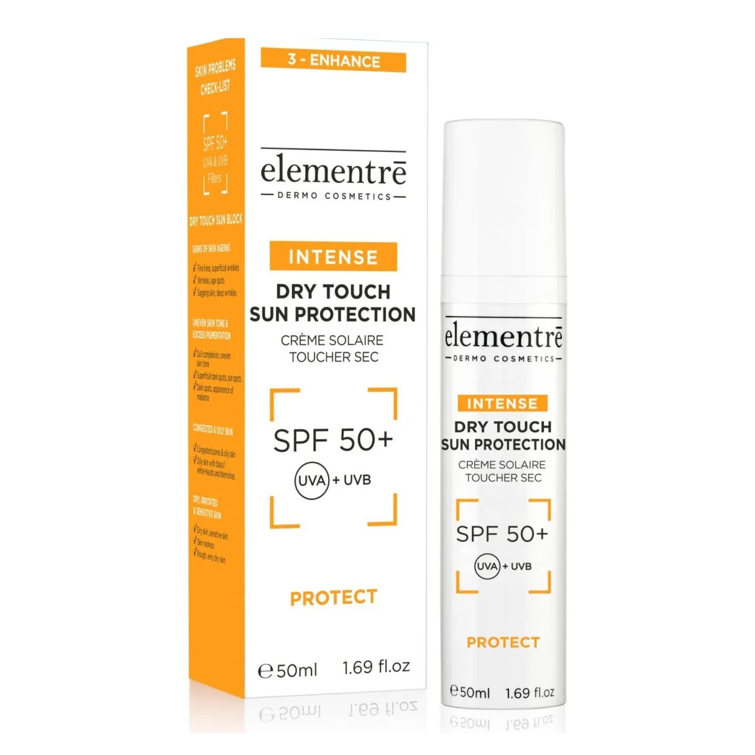 Elementre Dermo Cosmetics Elementre | SPF50+ Dry Touch Intense Sun Protection | 50ml - SkinShop