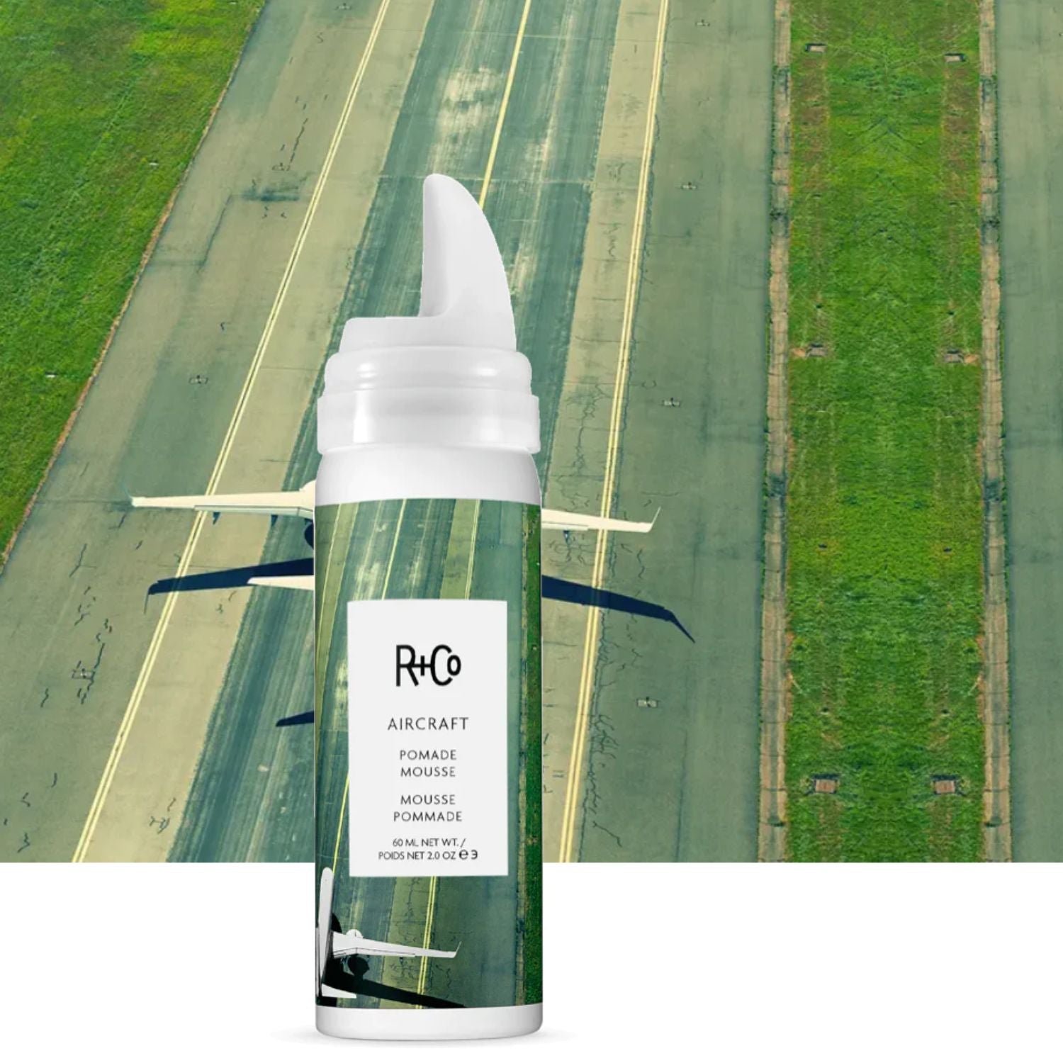 R+Co R+Co | Aircraft Pomade Mousse 166ml - SkinShop