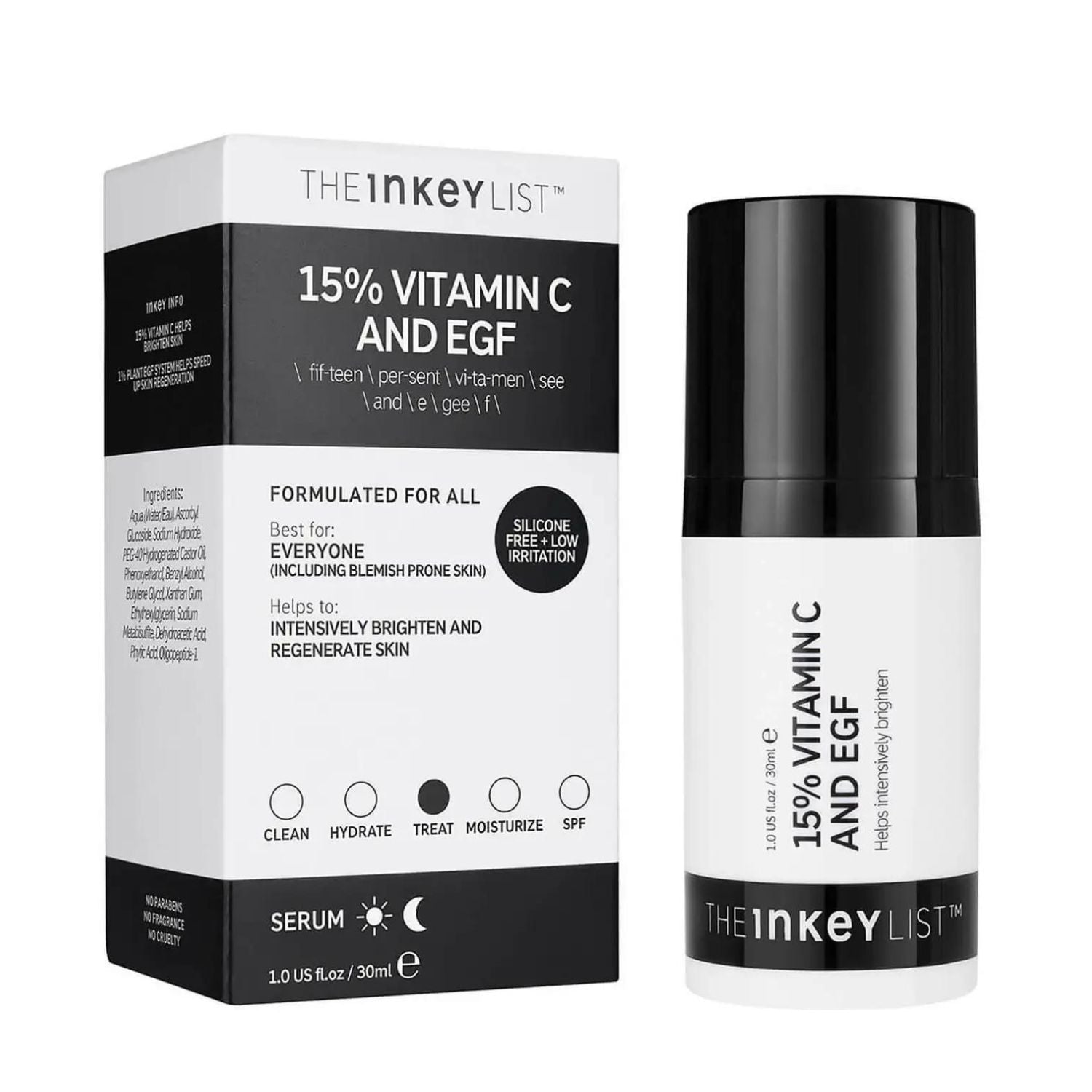 The Inkey List The Inkey List | Vitamin C 15% and EGF Serum | 30ml - SkinShop