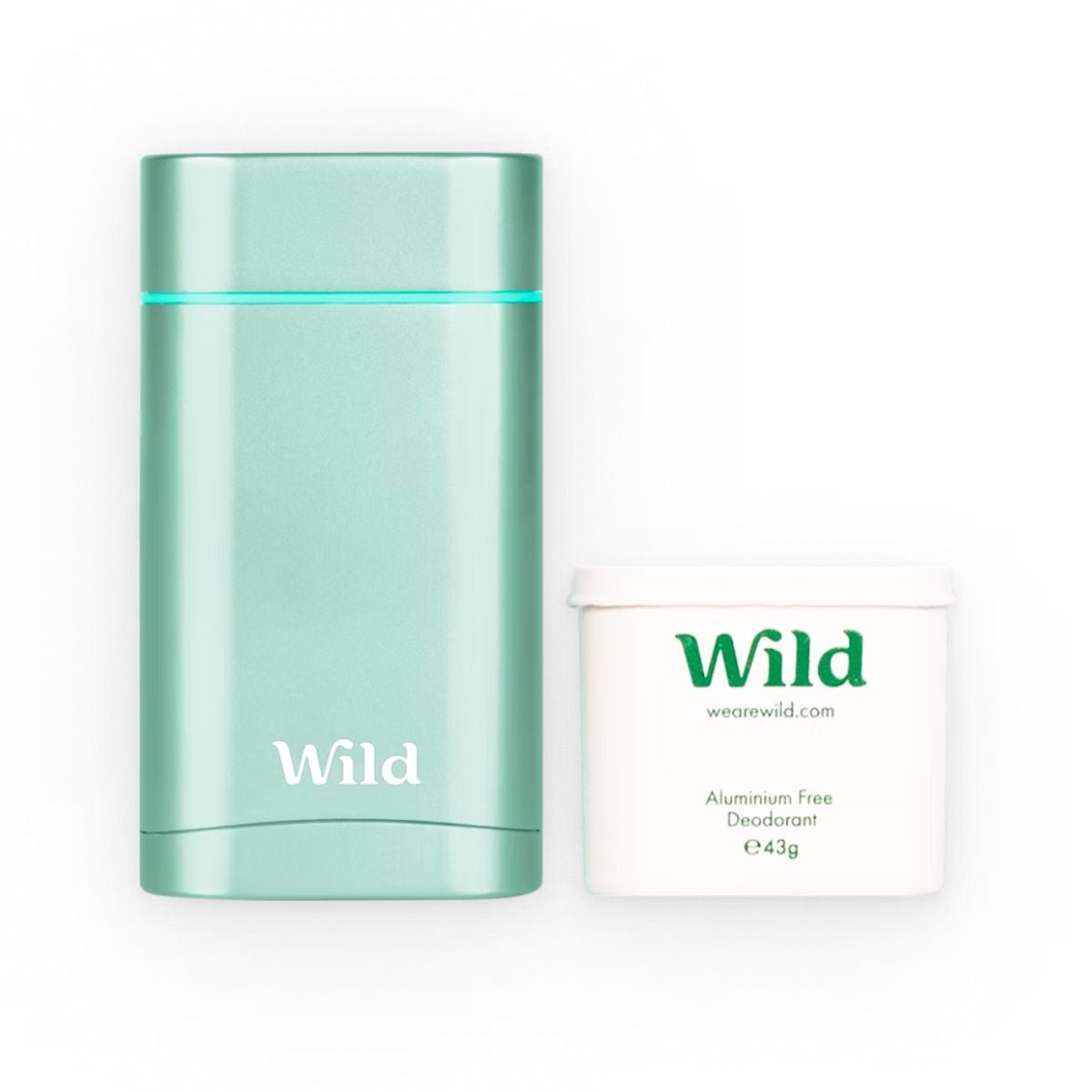 Wild Aqua Case and Fresh Cotton & Sea Salt Natural Deodorant Starter Pack SkinShop.ie